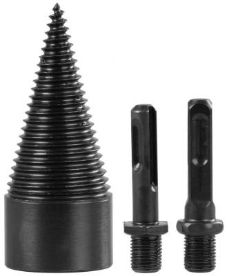 Strend Pro, splitting wedge, cone, 42 mm, 2x adapter, for wood
