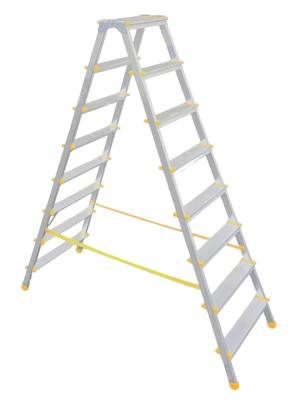 Stepladder ALVE EUROSTYL HOBBY 1928, 8-step, 178 cm, load capacity 150 kg, double-sided, without han