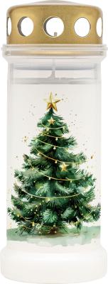 Grave light Bolsius Gravelight NR6, 17.3x6.7 cm, Christmas tree, 70h
