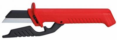 Noz KNIPEX 98 56, 190 mm, odizolovaci, vymenit. cepel, VDE 1000V