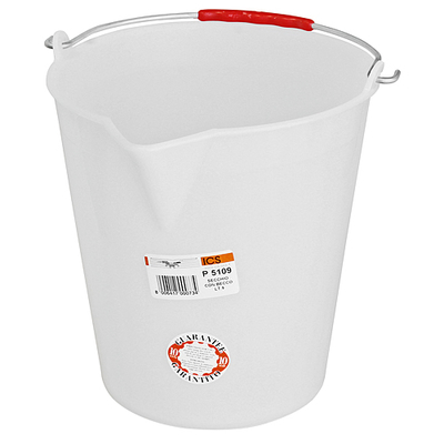 Bucket PVC 9Lit ,white,with sink