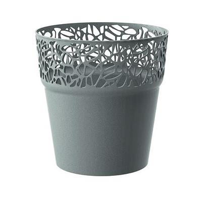 Flower pot NATURO 145, silver