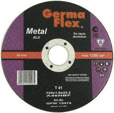 Disc GermaFlex Aluminum T41 180x1,6x22,2 mm, A46NALU BF, aluminum