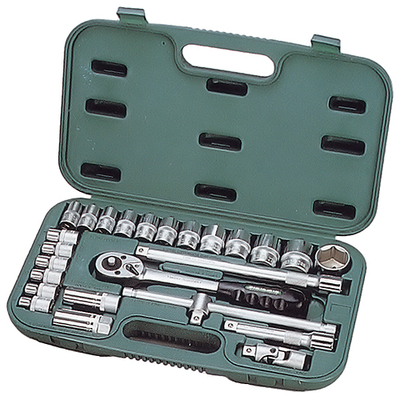 Tool and socket wrench set 25 pcs Honiton, 1/2" (10-32mm)