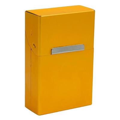 The cigarette box, yellow