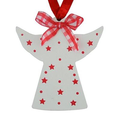 Christmas decorations MagicHome, White angel, 10 cm, pkg. 5 pcs
