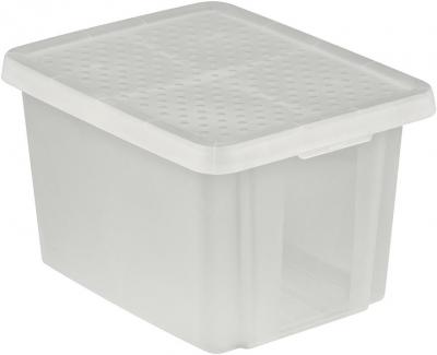 Box Curver® ESSENTIALS 16L, with lid, transparent, 39x30x21 cm