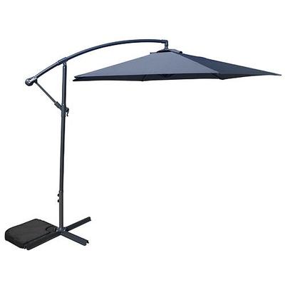 Umbrella DEMI, grey, 300 cm, 42 mm, PE 180 g