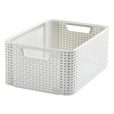 Laundry basket Curver® STYLE M, Off white, 38x29x17 cm