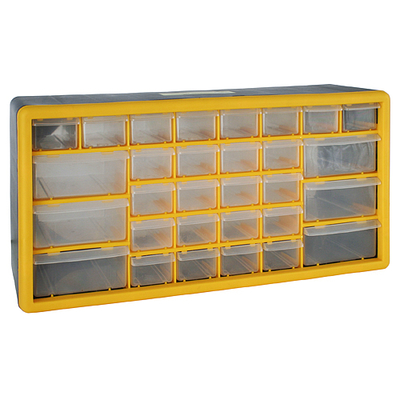 Plastic organizer with 30pcs PVC boxes 500x160x230mm Strend Pro, max.25kg