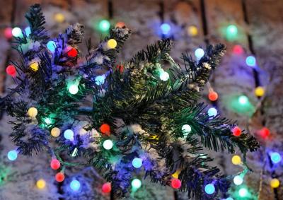 Christmas Light MagicHome Christmas Cherry Balls, 100 LED multicolor, IP44, 8 functions, L-9,90 m