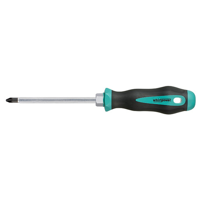 Pozidrive screwdriver Whirlpower® PZ2 / 100mm, hexbolt, DIN8764, Silicon alloy steel S2