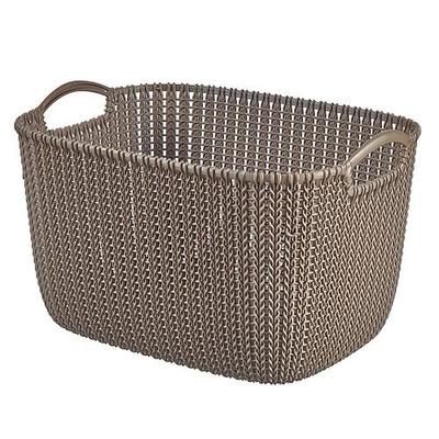 Laundry basket Curver® KNIT 3674 8L, brown, 30x22x17 cm