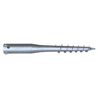 Ground anchor A 800x68x1,8 mm, 3xM8, galvanized