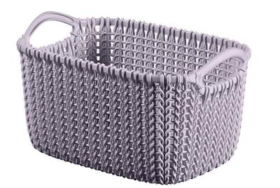Laundry basket Curver® KNIT 3L, light purple, 25x18x14 cm
