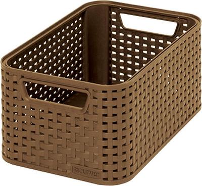 Laundry basket Curver® STYLE2 S, mocha, 28x12x19 cm