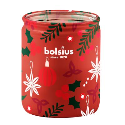 Candle Bolsius True Glow, 82x68 mm, apple/cinnamon, in glass