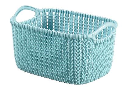 Laundry basket Curver® KNIT 3L, light blue, 25x18x14 cm