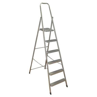 Steel step ladder eurogold®, 6 steps