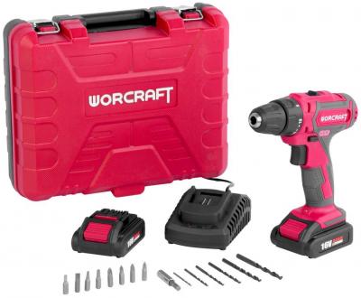 2.TRIEDA Skrutkovač Worcraft CD-16Li, 16V, 2x Li-ion 1.5Ah, kufrík