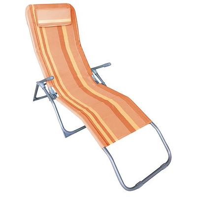 Sunbed CUBA, orange, 140x60x96 cm