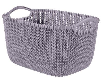 Laundry basket Curver® KNIT 8L, light purple, 30x22x17 cm
