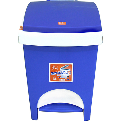 Trashbin ICS C602018, 18 lit, pedal, blue