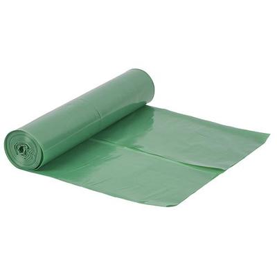 Waste bags ROLO LDPE T711.05, 070x110x0,05 mm, green, 15 pcs, 120l it.