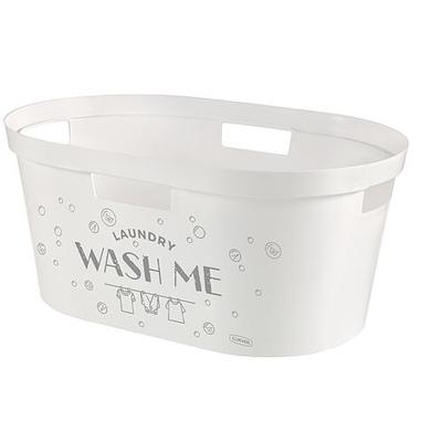 Laundry basket Curver® INFINITY 40L, Wash Me, 59x39x27cm
