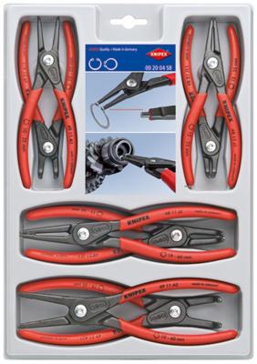 Sada kliesti KNIPEX 00 20 04 SB, na poist. kruzky, 8 dielna