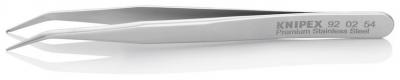 Pinzeta KNIPEX 92 02 54, 115 mm, precizna, zahnuta 30st, SMD