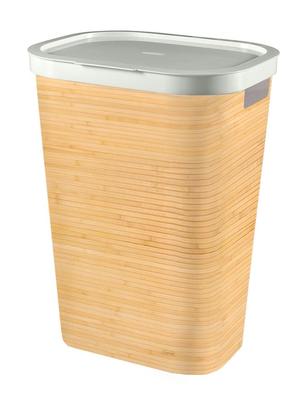 Basket Curver® INFINITY 59L, bamboo, 44x60x35 cm, for laundry, linen