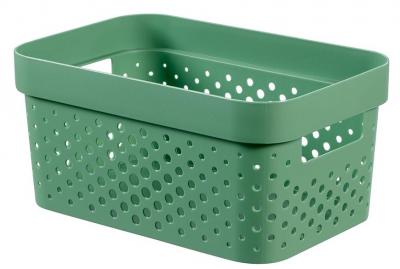 Basket Curver® INFINITY DOTS, 4,5L, green, 26x18x12 cm