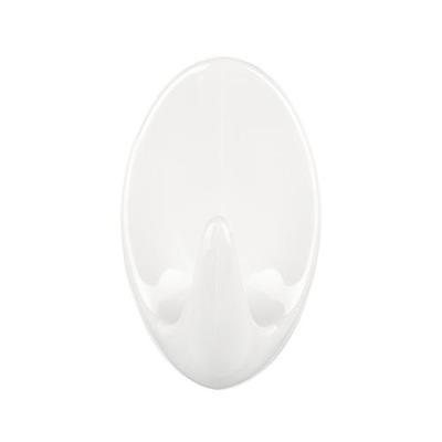 Hook tesa® Permanent, oval L, white, plastic