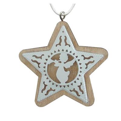 Christmas decorations MagicHome, Star and Angel, pkg. 5 pcs