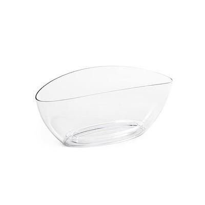 Flower pot LUNA, 350x150x150 mm, limpid transparent