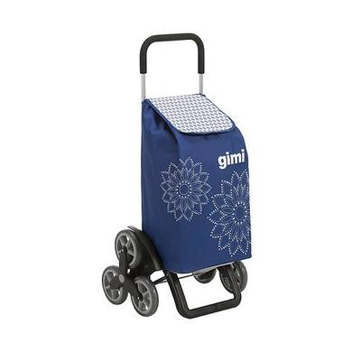 Shopping trolley GIMI Tris, blue, 56 lit, adjustment to stairs, 6 wheels
