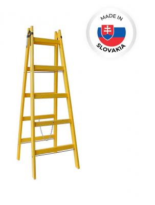 Wooden ladder 6 steps 1960 mm