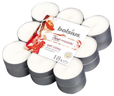 Candles Bolsius Tealight True Moods, get cozy (baked apple and cinnamon), bal. 18 pcs