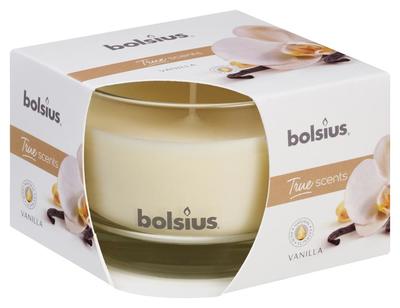 Candle Bolsius Jar True Scents 63/90 mm, vanilla