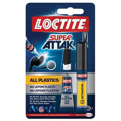 Glue Loctite® Super Attak All Plastics, 2 g + 4 ml