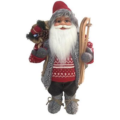 Santa Claus, standing, 60 cm, w/ skiis