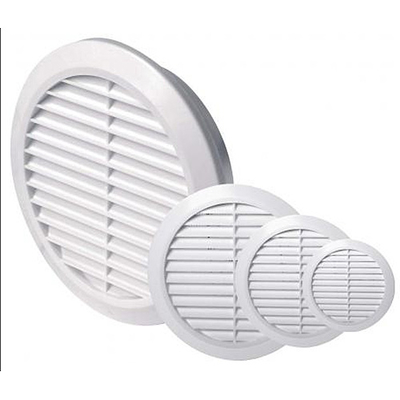 Air grating Awenta TRU14 100/133 mm, white, PVC with net