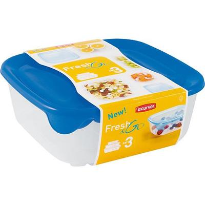 Food container Curver® Fresh&Go 0.25L+0.8L+1.7L, blue