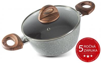 Pot with lid MagicHome Marble Line, 28 cm, 6,0 lit