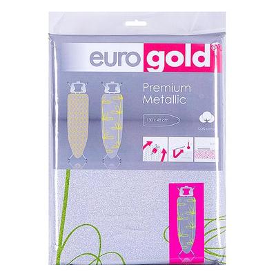 Ironing board cover eurogold® Metallic DC42F3M, 120x38 cm, foam 3 mm
