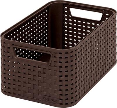 Laundry basket Curver® STYLE2 S, brown, 28x12x19 cm