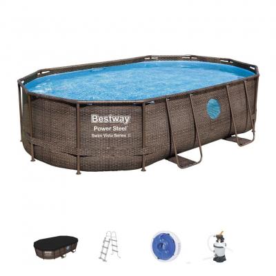 Bestway® Power Steel™ Above Ground Pool Set 4.88 m x 3.05 m x 1.07 m