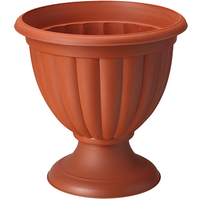 Flower pot 40 Grace, with pad, brick