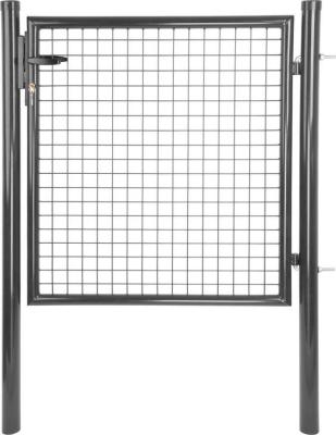 2.TRIEDA Brána Strend Pro METALTEC ECO 2, 1000/1000/50x50 mm, okrúhly rám, antracit, jednokrídlová, záhradná, ZN+PVC, RAL7016